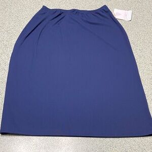 Vintage Baby-O Clothing Co. Stretch Skirt Blue Size 14 Made in USA